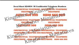 NI Confidential Phone Numbers - Red Type 2